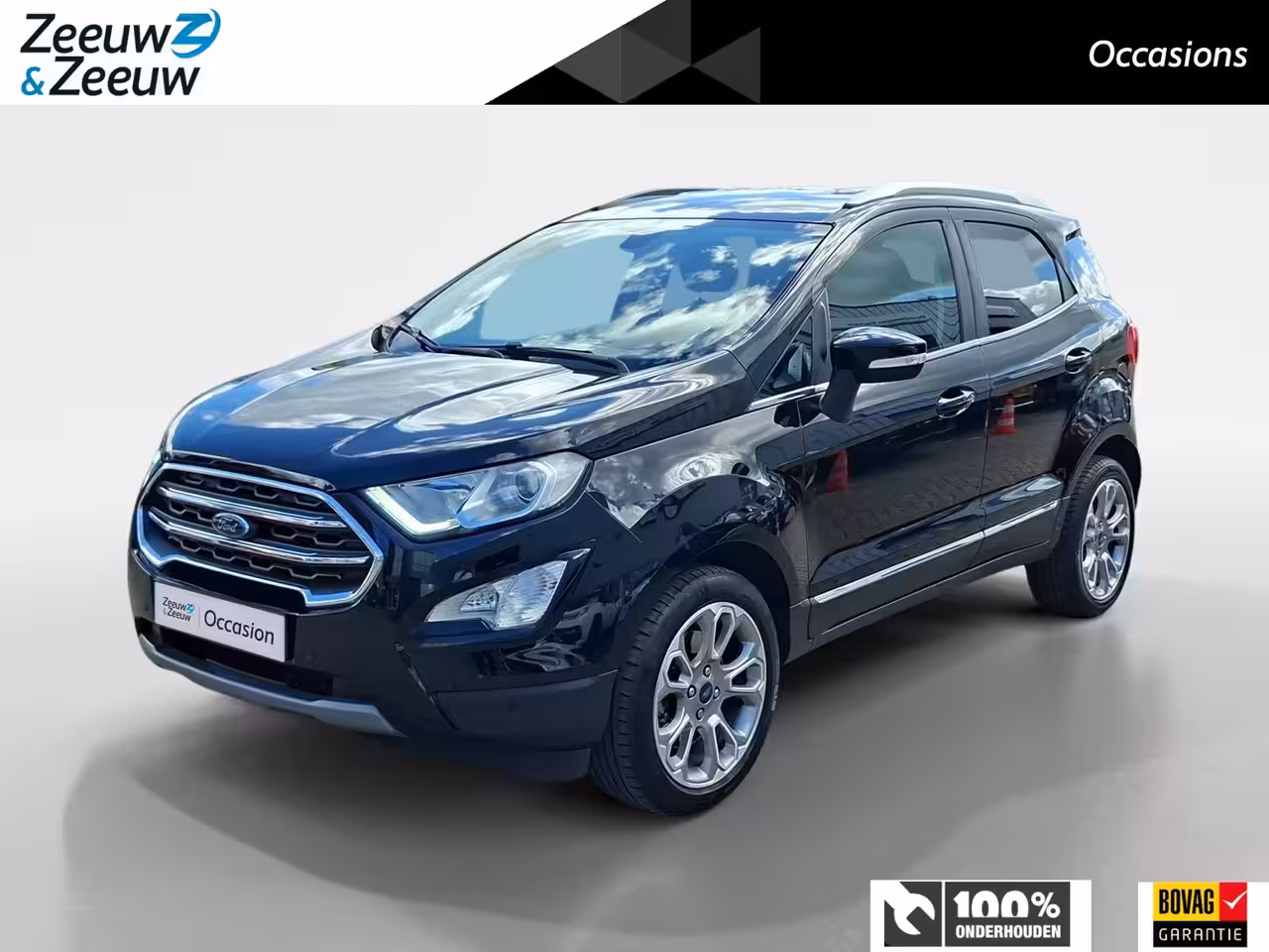 Ford EcoSport 1.0 EcoBoost Titanium | Dealer onderhouden | Stoel- stuur en voorruitverwarming | Navigati