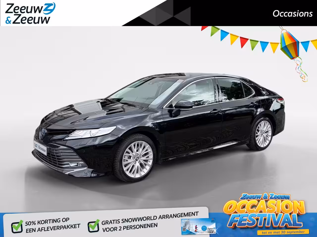 Toyota Camry 2.5 Hybrid Premium LM VELGEN | LEDER | STOELVERWARMING | CRUISE | NAVI | APPLE CARPLAY EN