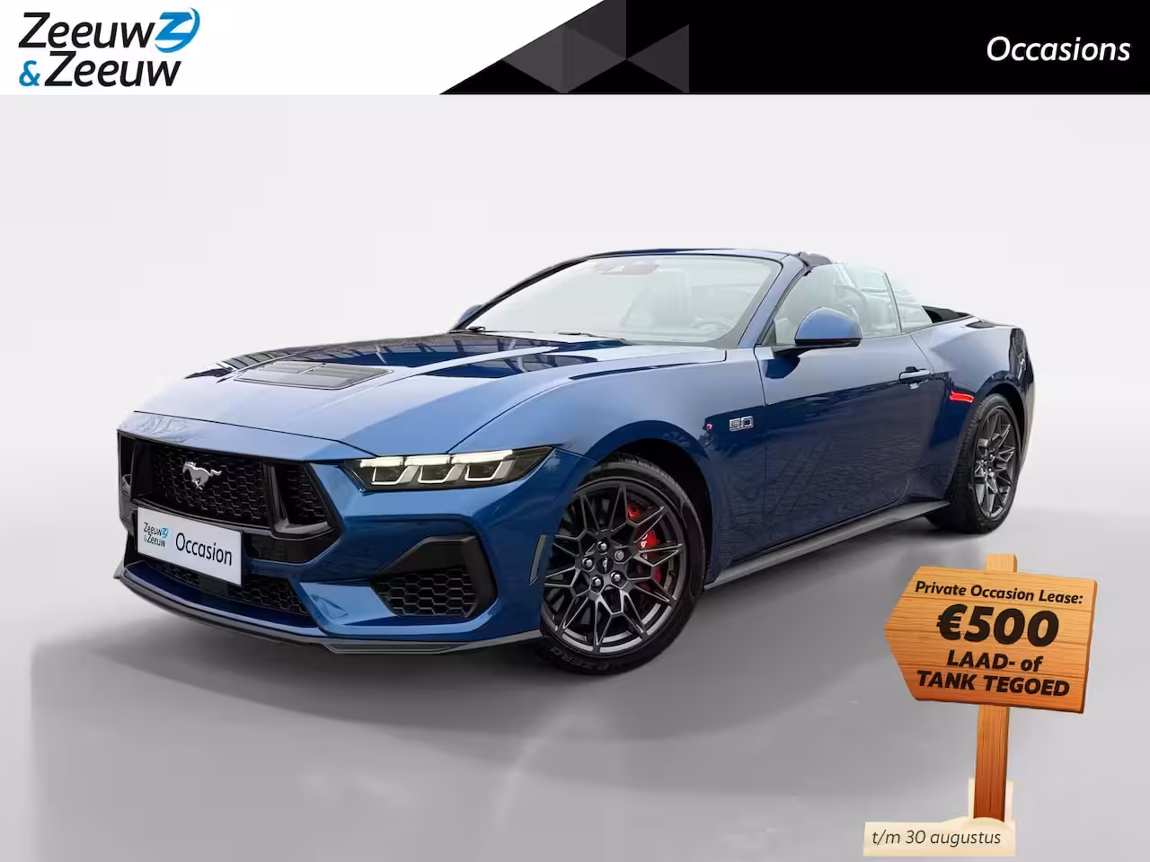 Ford Mustang 5.0 Ti-VCT V8 GT | CABRIOLET | Adaptive Cruise Control | BLIS | Kleppensysteem | Performan