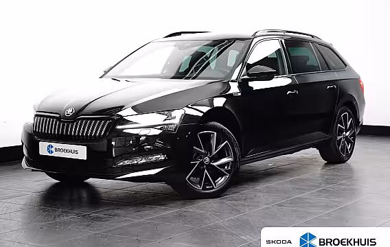 Skoda Superb Combi 1.4 TSI 218PK DSG-6 Sportline iV | CAMERA | FULL LED | STUUR + STOELVERW. | 18 INCH | APP