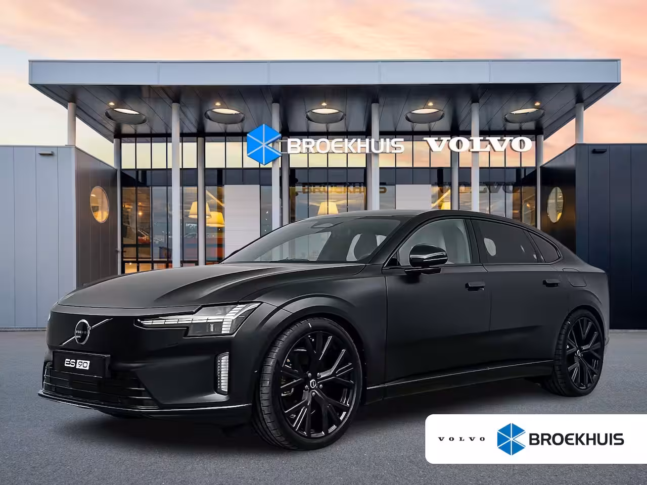 Volvo ES90 Twin Performance 106kWh Ultra | Full Matt PPF | Heico Spacers & Verlaging | 22" Glossy Bla