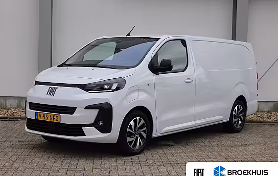Fiat E-Scudo L3 75 kWh | 12V aansluiting in de laadruimte | Buitenspiegelkappen en stootlijsten in zwar