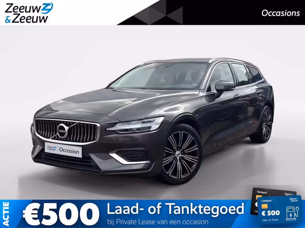 Volvo V60 2.0 B4 Plus Bright | Achteruitrijcamera | Elektr. Achterklep | Lederen bekleding | Geheuge