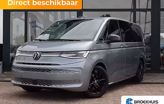 Volkswagen Multivan eHybrid 4MOTION L2 | Bulli | Leder | Glazen Dak | Vis-a-Vis | Houtlook Vloer | 4-Seizoenen
