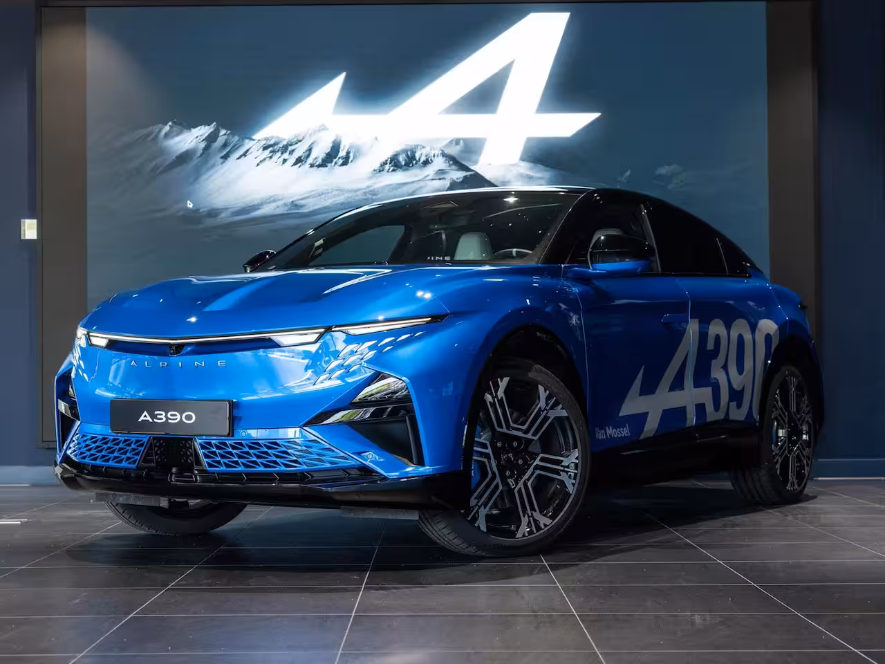 Alpine A390 GT | Bleu Vision | Sabelt® sportstoelen in tweekleurig Nappa-leder, elektrisch, verwarmd e