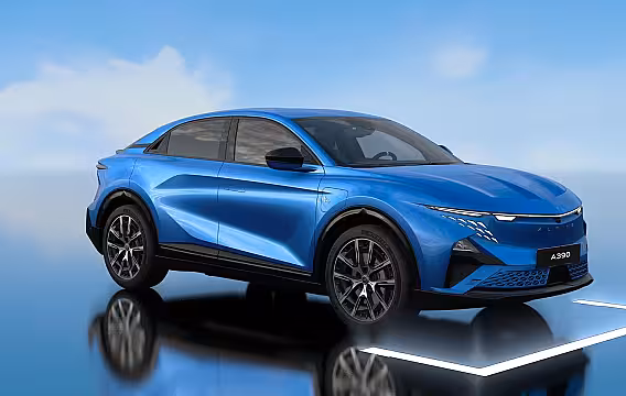 Alpine A390 GT 89kWh Bleu Vision | sportstoelen met geperforeerd Alcantara® elektrisch, verwarmd en ma