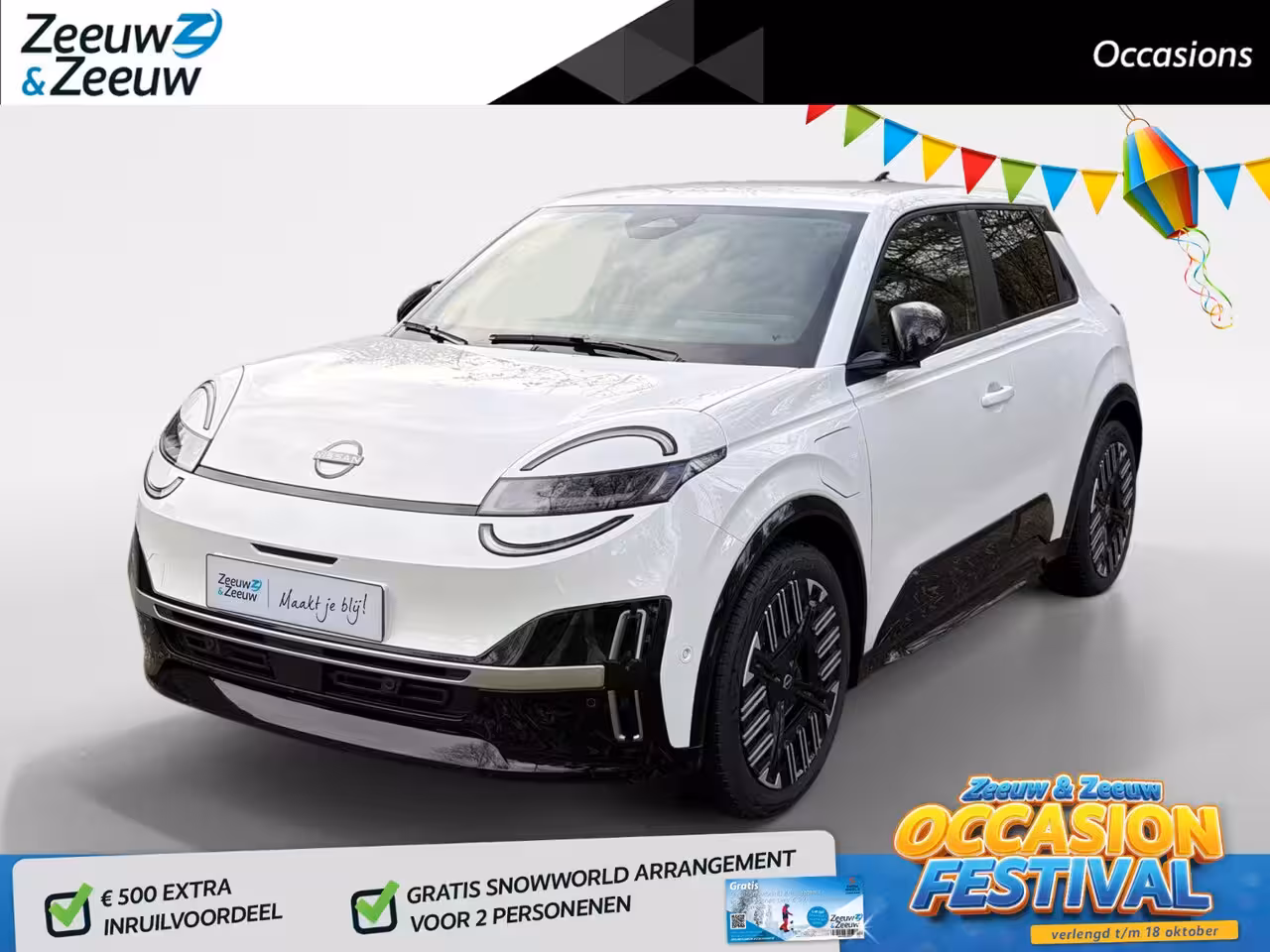 Nissan Micra ADVANCE 52 kWh Demo direct beschikbaar , Apple Carplay/Android Auto , stoel en stuurverwar