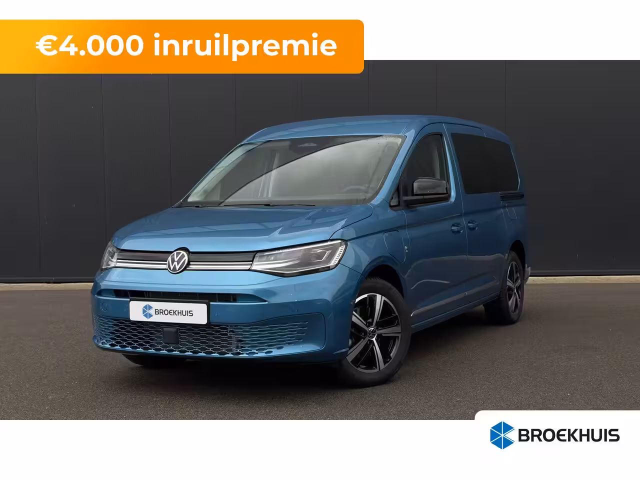 Volkswagen Caddy Maxi Style 1.5 eHybrid | Trekhaak vooorbereiding | 4 Seizoenen Banden | Led | Camera | 7 Persoo
