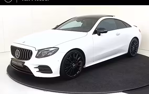 Mercedes-Benz E-klasse Coupé 200 / Panoramadak/ Night/ 20 inch/ Burmester/ Memory/ Designo/ E53 Look/ Adap. onderstel