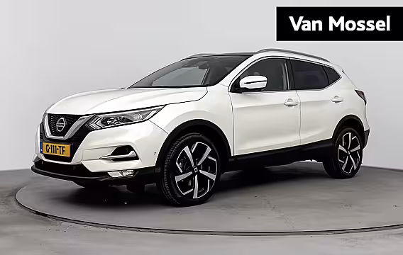 Nissan Qashqai 1.3 DIG-T Tekna 140PK | Trekhaak | Navigatie | Panoramadak | 360 Graden Camera | Half-Lede