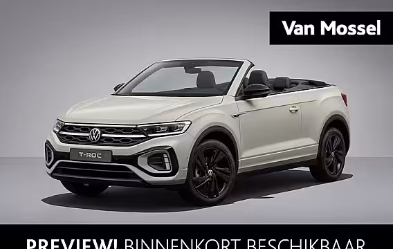 Volkswagen T-Roc Cabrio 1.5 TSI R-Line 150 PK| Navigatie | LEDER Interieur | Stoelverwarming | Stuurwielverwarming