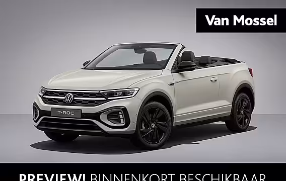 Volkswagen T-Roc Cabrio 1.5 TSI R-Line 150 PK| Navigatie | LEDER Interieur | Trekhaak Afneembaar | Dodehoekdetecti
