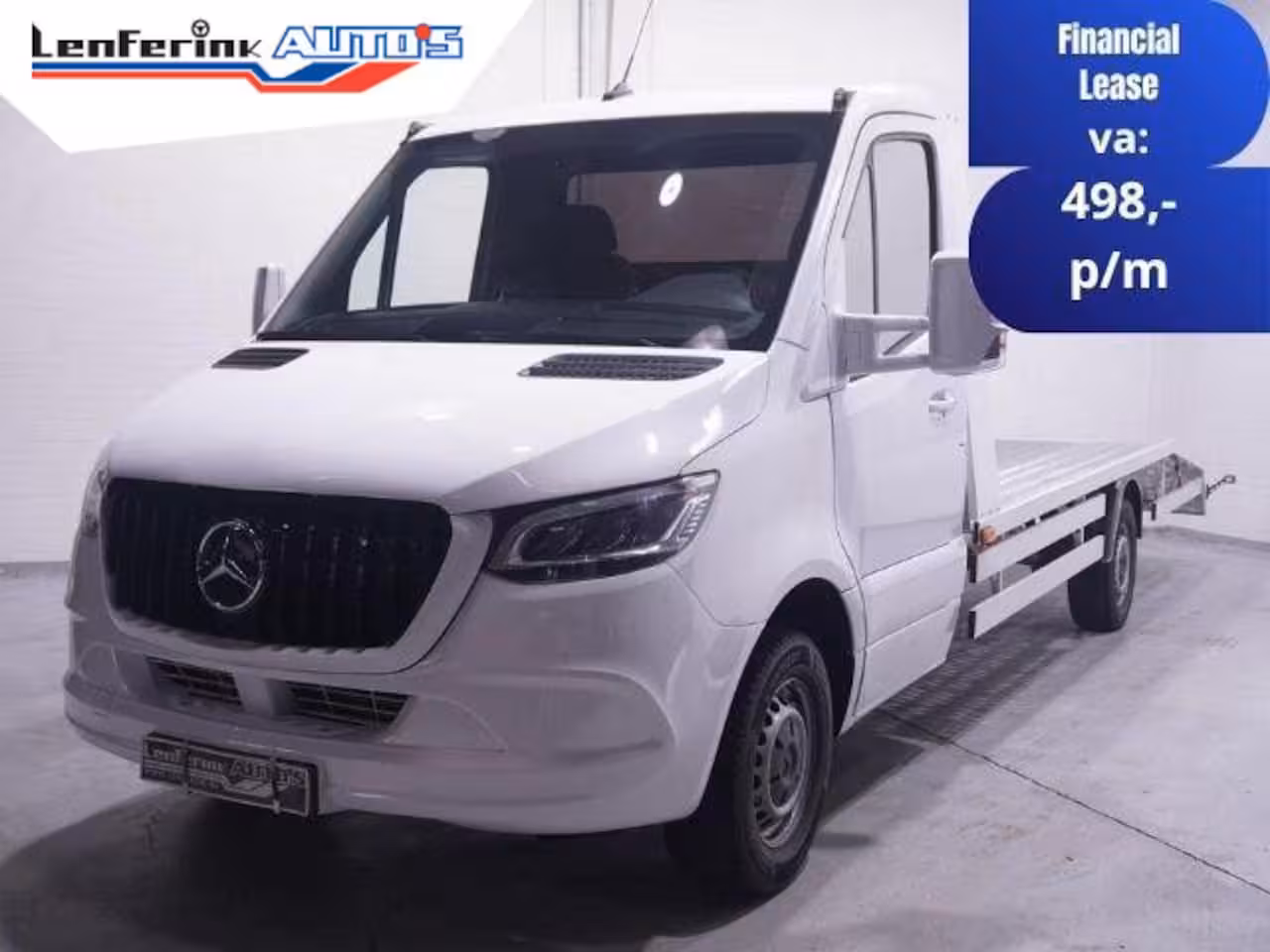 Mercedes-Benz Sprinter 319 CDI 3.0 V6 190 pk Autotransporter Marge Auto Airco, Cruise Control, LED Koplampen, Tre