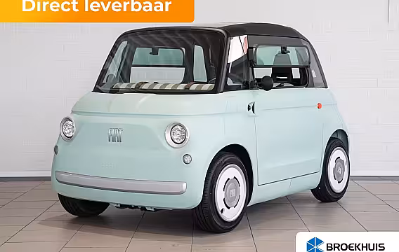 Fiat Topolino Verde Vita | Vanaf 16 Jaar | Uit voorraad leverbaar | Panoramadak | USB | Opbergnetten |