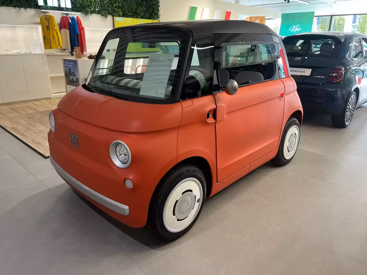 Fiat Topolino Brommobiel Corallo | LED achterlichten | LED koplampen | Panoramadak