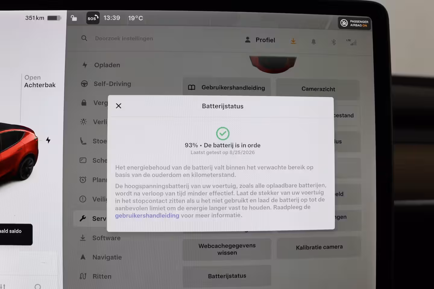 Tesla Model Y Long Range AWD 75 kWh | SOH 93% | Trekhaak | Leder | Pano | Camera | Stoel/Stuurverwarming