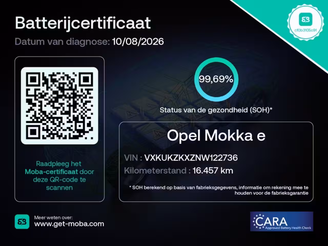 Opel Mokka Electric Elegance 50 kWh 3 Fase | SOH 100% | Dealer Onderhouden | LED | Navi By App | Camera | Clim