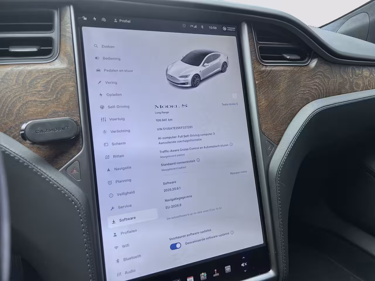 Tesla Model S Long Range | Adap. Cruise Control | Pano | Trekhaak | 360 camera | Stoelverwarming | Stuur