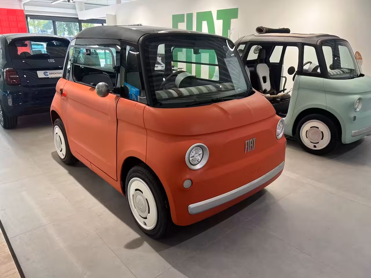 Fiat Topolino Brommobiel Corallo | LED achterlichten | LED koplampen | Panoramadak