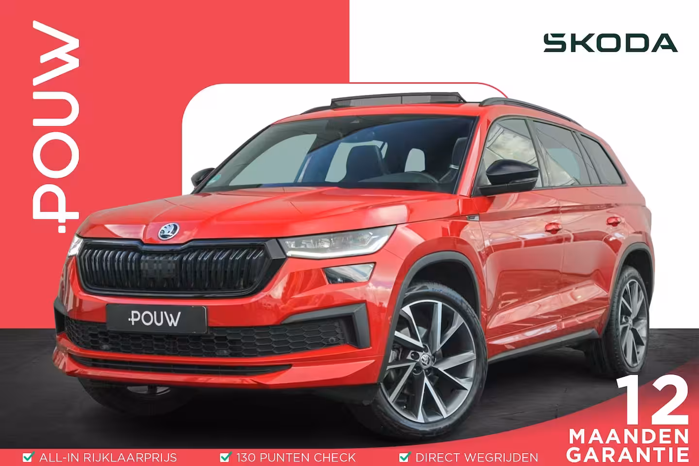Skoda Kodiaq 1.5 TSI 150pk DSG Sportline Business | Panoramadak | Elektrische stoel | Stoelverwarming |