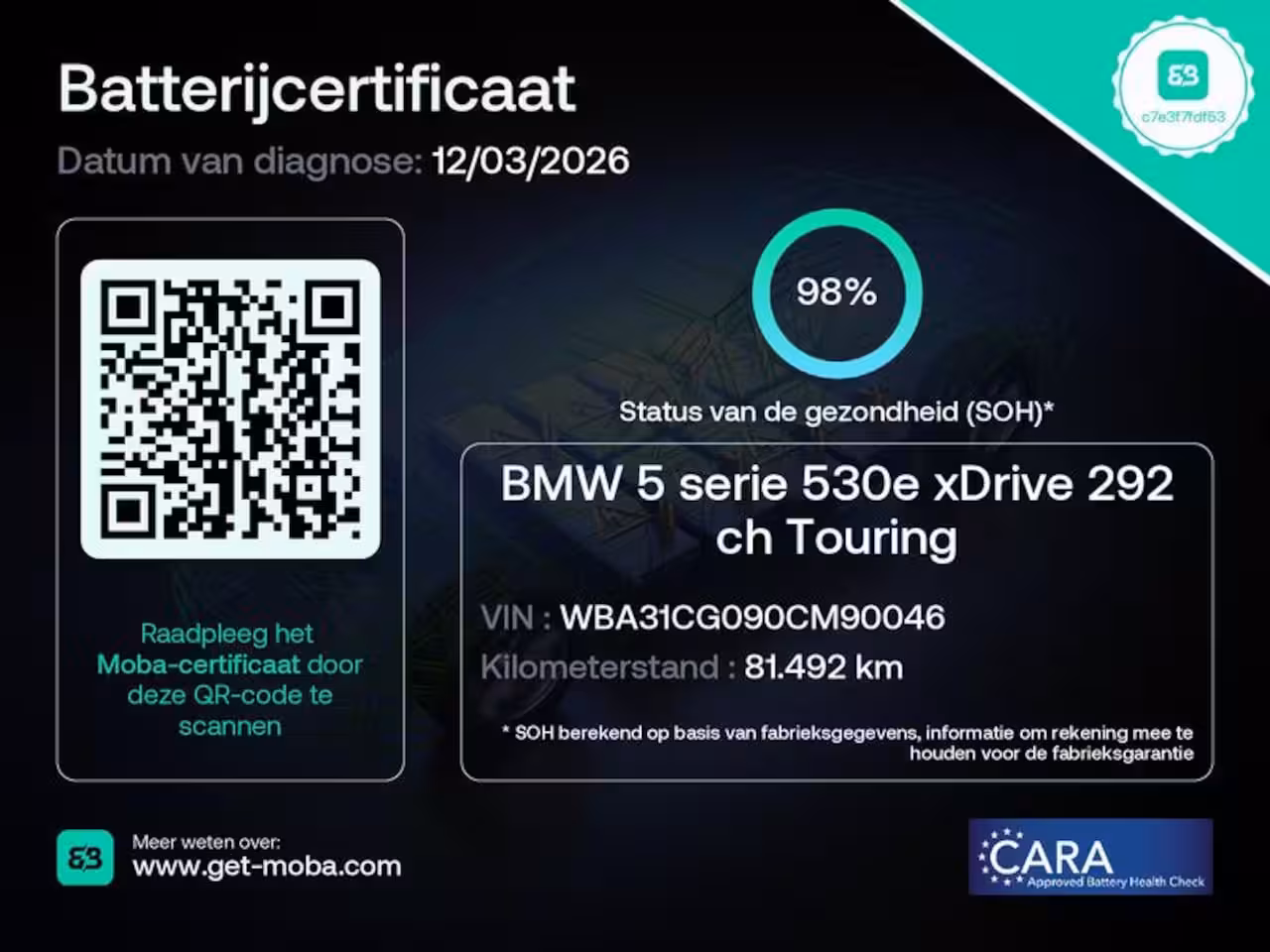 BMW 5-serie Touring 530e xDrive Business Edition Plus / Accu SOH 98% / M-Sport / Drie fase laden / Apple Carpl