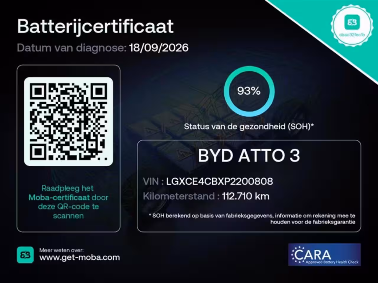 BYD Atto 3 Comfort 60 kWh|SOH93%|Pano|360Cam|