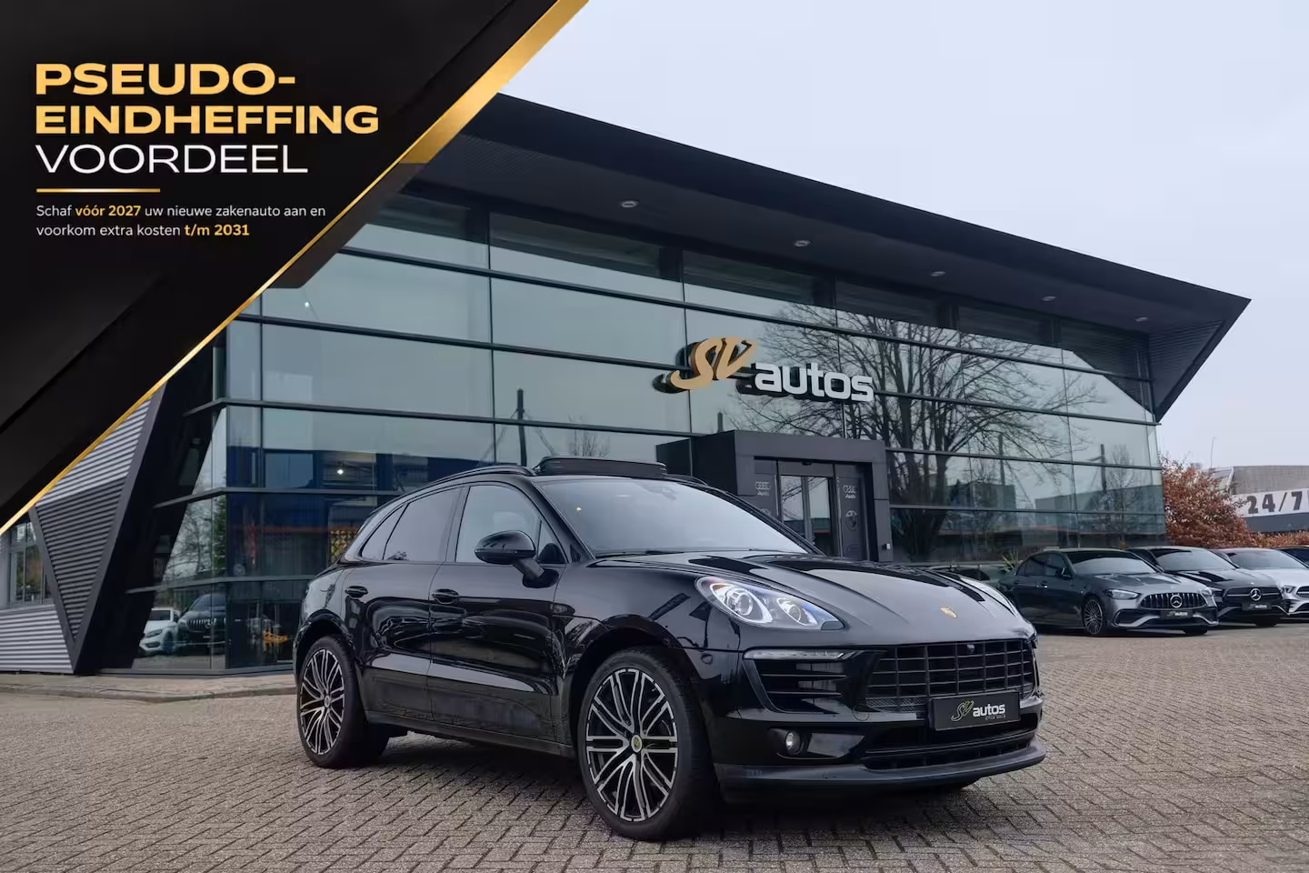 Porsche Macan 2.0 T 252pk Panoramadak Luchtvering Sport chrono 18-weg Sportstoelen Trekhaak elektrisch 2