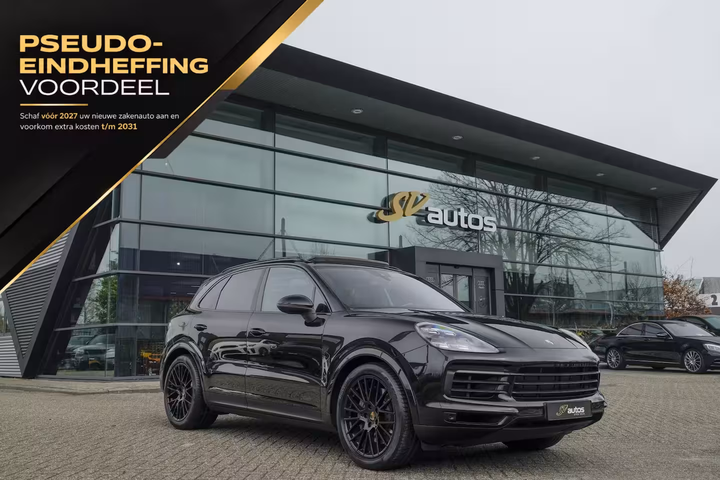 Porsche Cayenne S 2.9 S 441pk Panoramadak Trekhaak elektrisch Comfortstoelen Black edition Luchtvering DAB