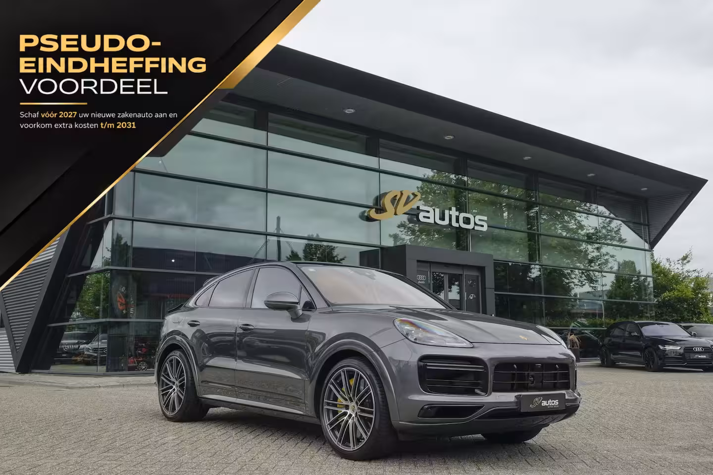 Porsche Cayenne Coupé 4.0 V8 Turbo S 680pk E-Hybrid Panoramadak 4-wielsturing *SOH 94%* Trekhaak PDCC BOMVOL 1e