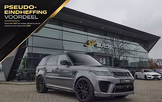 Land Rover Range Rover Sport P575 SVR 575pk Panoramadak *BTW* Carbon pakket Head-up Softclose 24" LMV Vossen