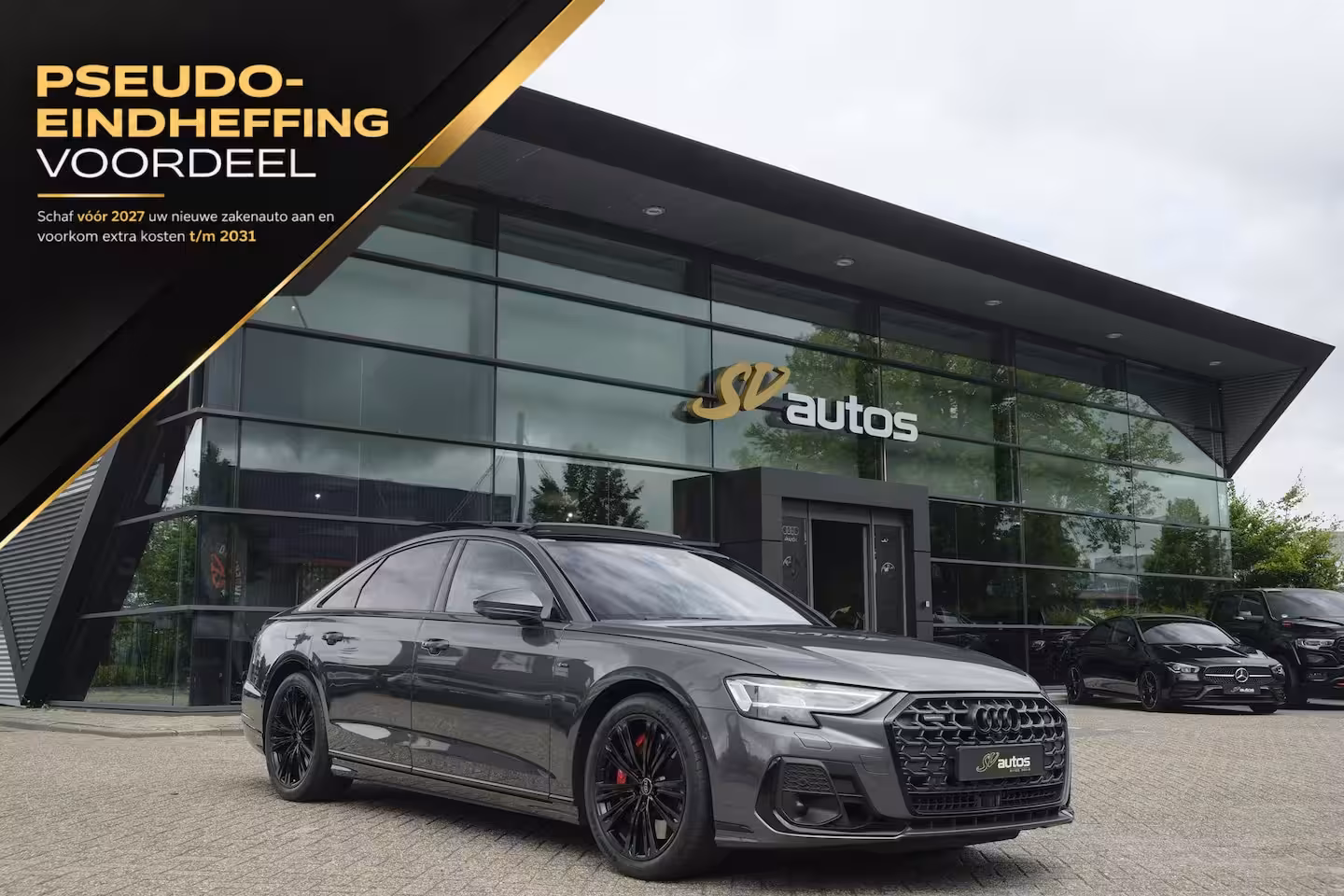 Audi A8 60 TFSIe 462pk S-Line Quattro Panoramdak *BTW* B&O *SOH 100%* 4-Wielsturing RS stoelen Luc
