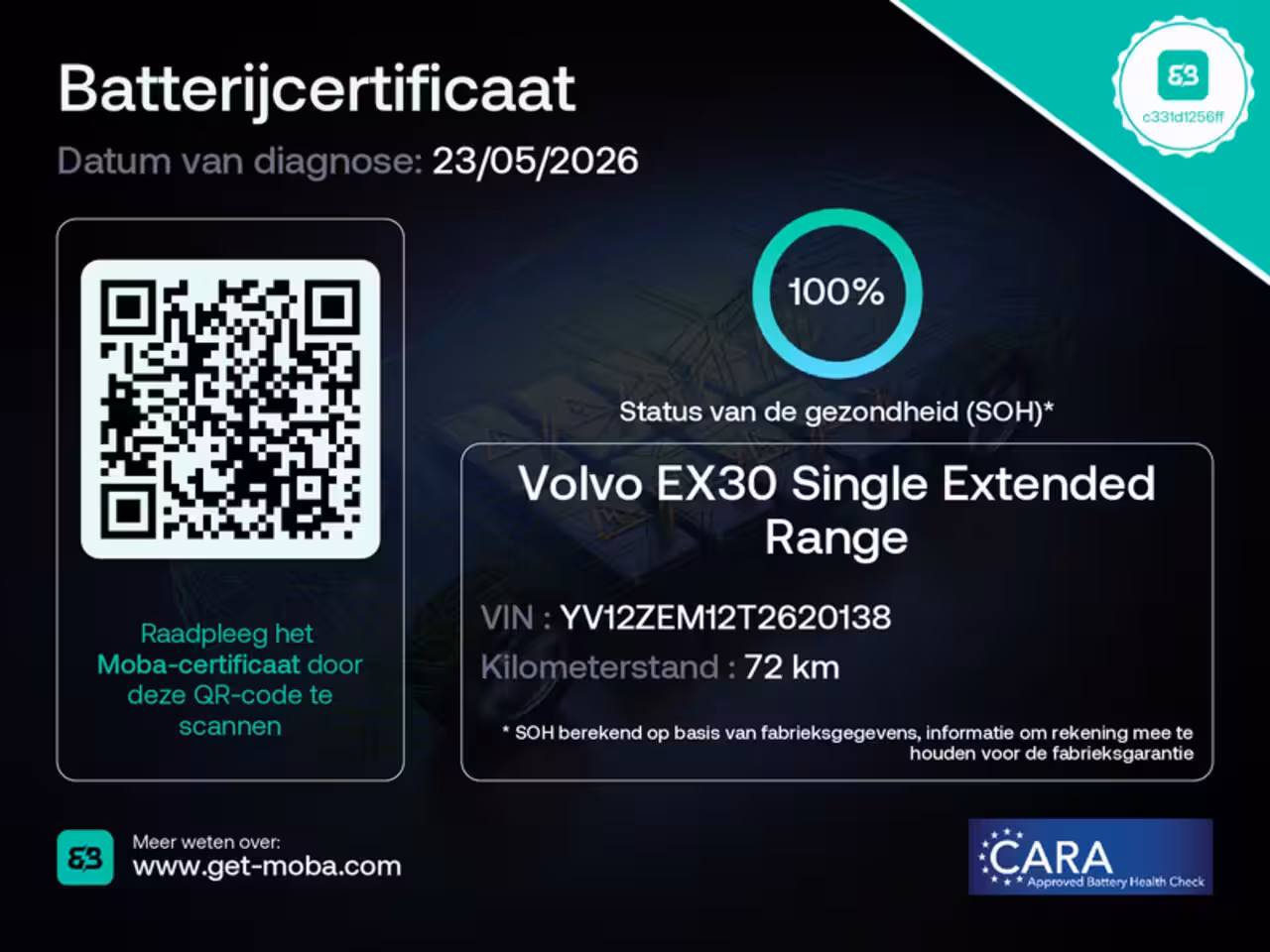 Volvo EX30 Single Motor Plus Europa 51 kWh | Stoel + Stuurverwarming | 18 inch LM Velgen | PDC + came
