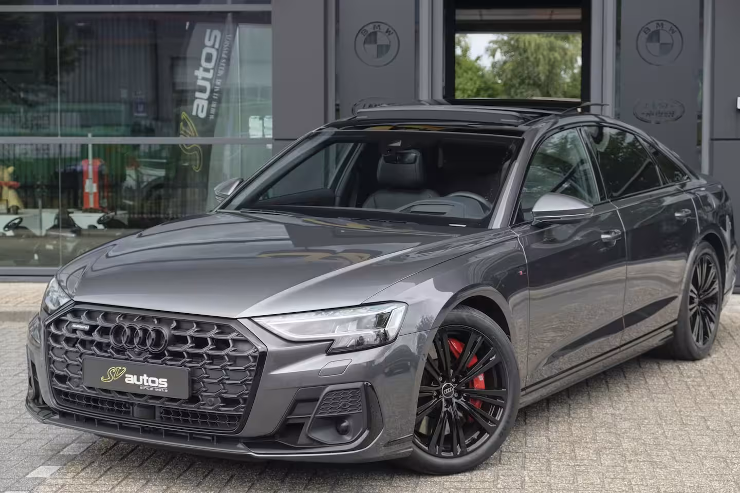 Audi A8 60 TFSIe 462pk S-Line Quattro Panoramdak *BTW* B&O *SOH 100%* 4-Wielsturing RS stoelen Luc