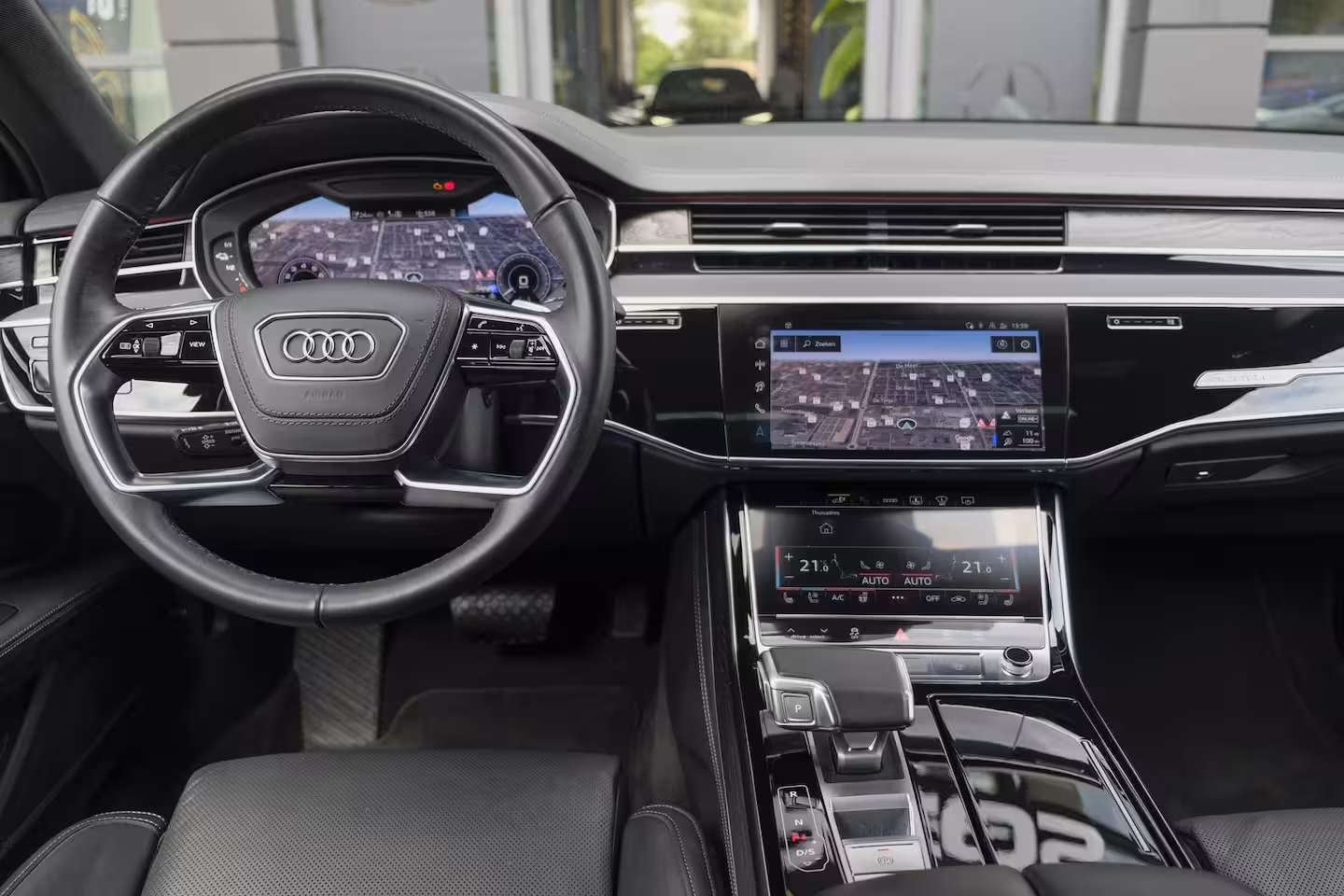 Audi A8 60 TFSIe 462pk S-Line Quattro Panoramdak *BTW* B&O *SOH 100%* 4-Wielsturing RS stoelen Luc