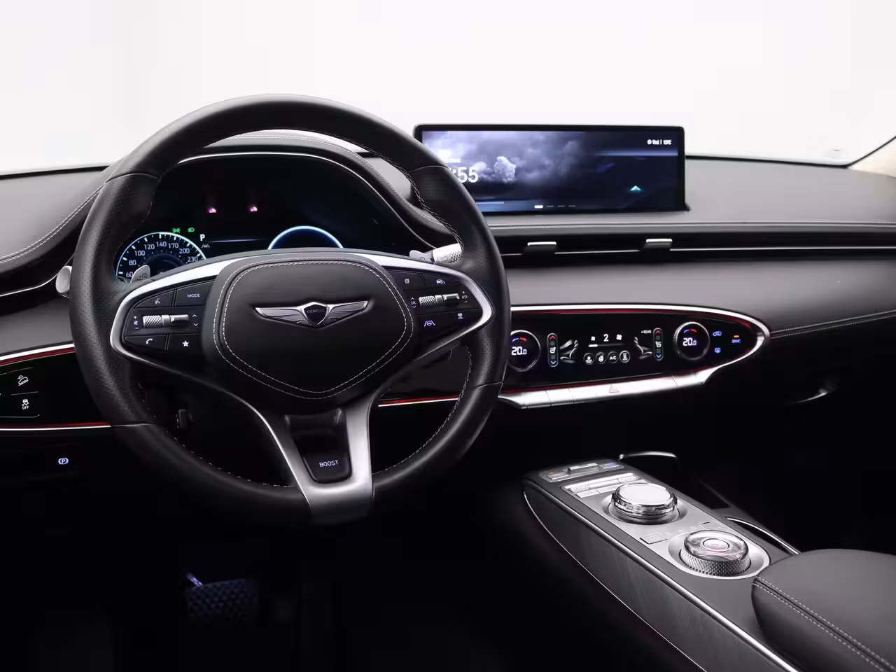 Genesis GV70 Sport Electrified 4WD SOH 100% | Achteruitrijcamera met 360° Surround View | Ambienteverli