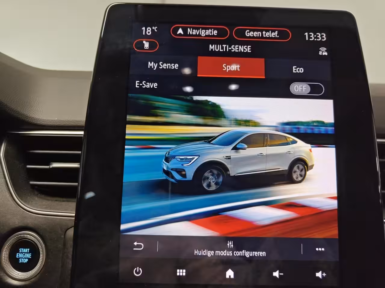 Renault Arkana 1.6 E-Tech full hybrid 145 esprit Alpine AUTOMAAT NAVI AIRCO CAMERA CRUISE CONTROLE APPLE