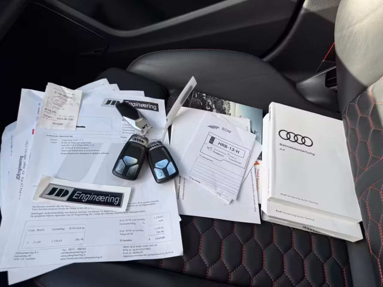 Audi RS4 2.9 TFSI RS4 QUATTRO Keramisch BenO Pano HUD Massage RS stoelen Alcantara Memory