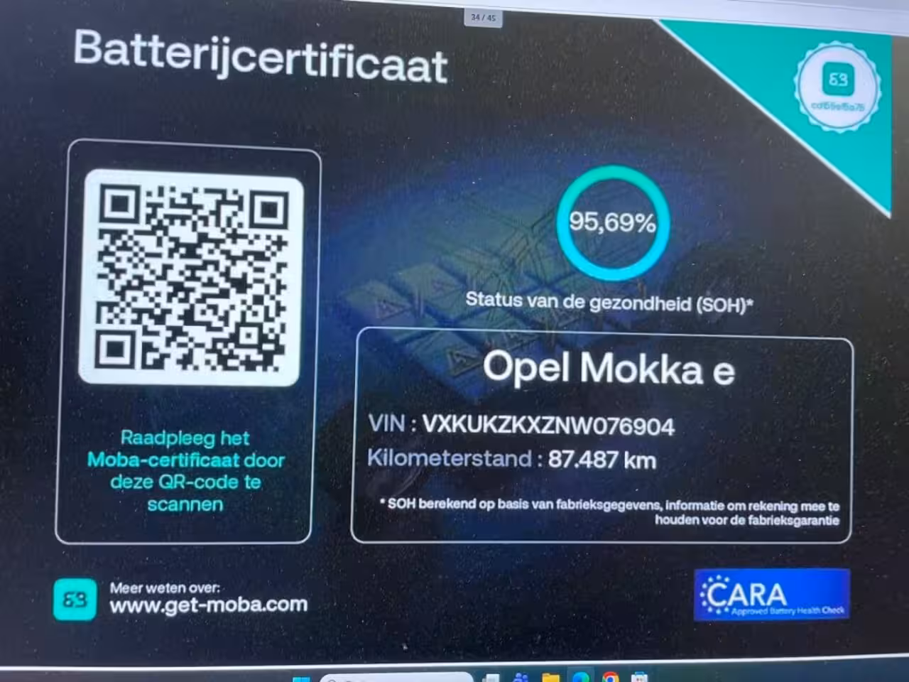Opel Mokka-e Business Elegance 50-kWh - Carplay, Camera, Cruise, Clima, Stoelverw. 95, 69%