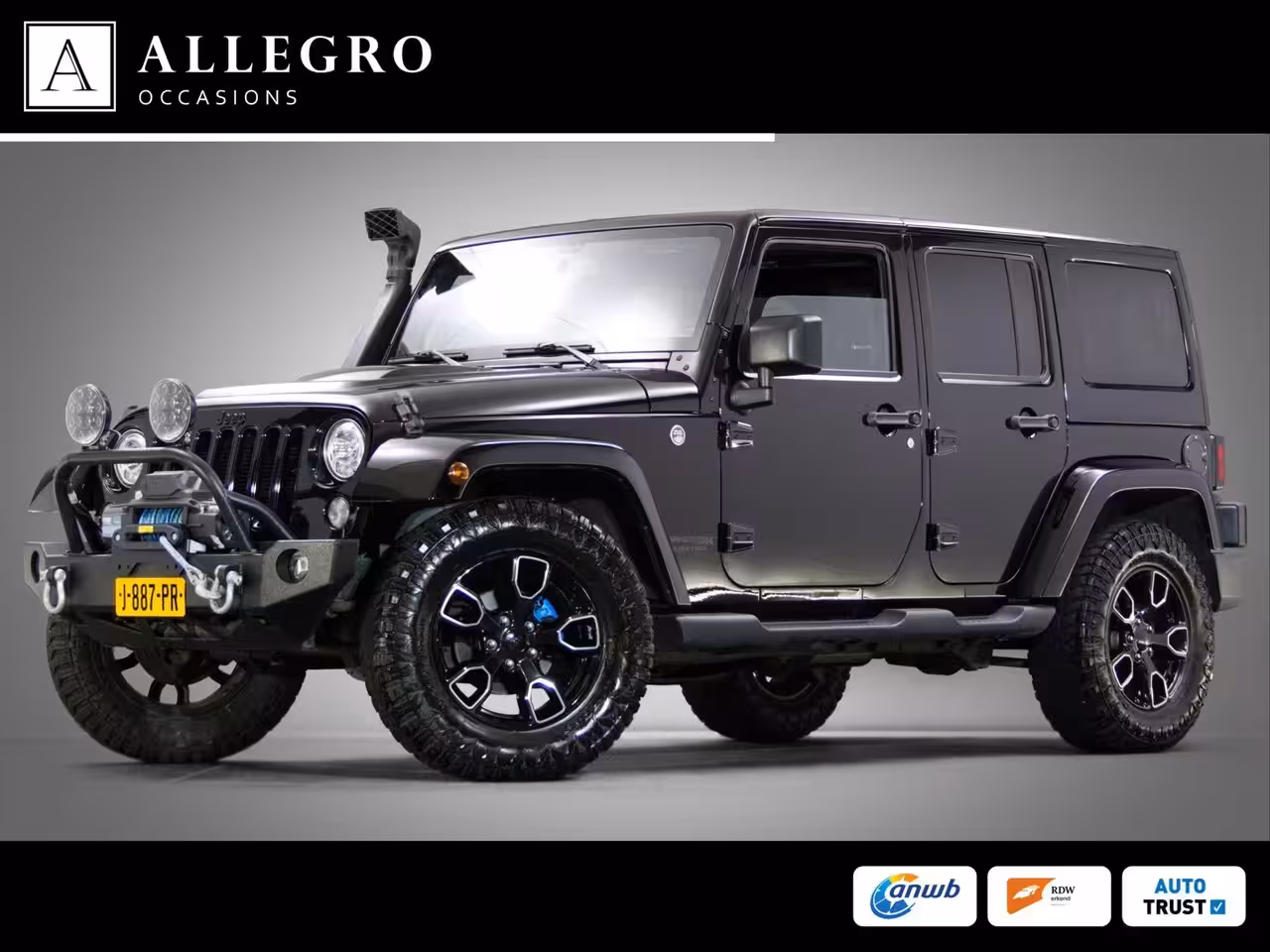 Jeep Wrangler Unlimited 3.6 Rubicon JK Edition (HARDTOP CABRIO, OFF-ROAD BANDEN, LIER, VISION-Q KOPLAMPEN, LEDER,