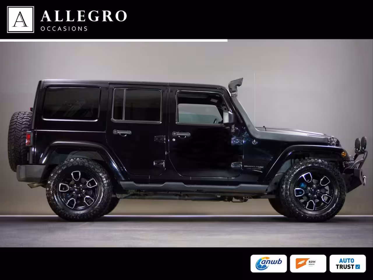 Jeep Wrangler Unlimited 3.6 Rubicon JK Edition (HARDTOP CABRIO, OFF-ROAD BANDEN, LIER, VISION-Q KOPLAMPEN, LEDER,