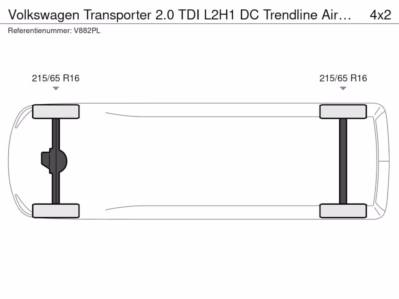 Volkswagen Transporter 2.0 TDI L2H1 DC Trendline Airco / Elek. ramen / Cruise control