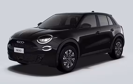 Fiat 600 Black Edition | 16” stalen velgen met Bi-color cover | 7" TFT Informatiedisplay in kleur |