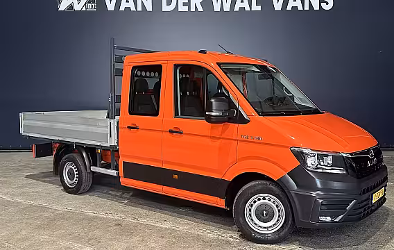 Volkswagen Crafter 2.0 177pk Pick Up Dubbele Cabine 3500kg Trekhaak Open Laadbak Euro6 Airco | 6-Zits | Camer